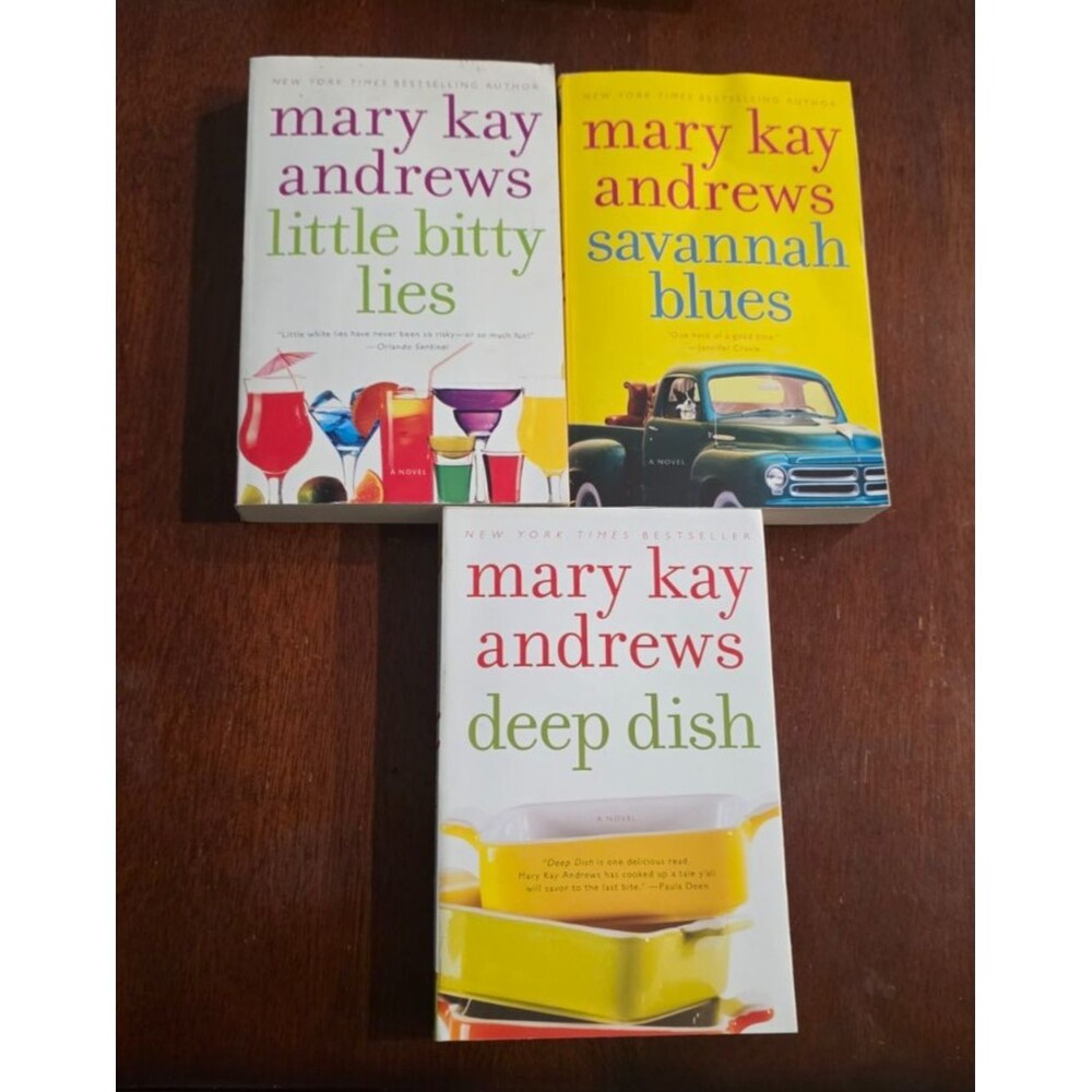Mary Kay Andrews Little Bitty Lies, Deep Dish, Savannah Blues PB Book Lot